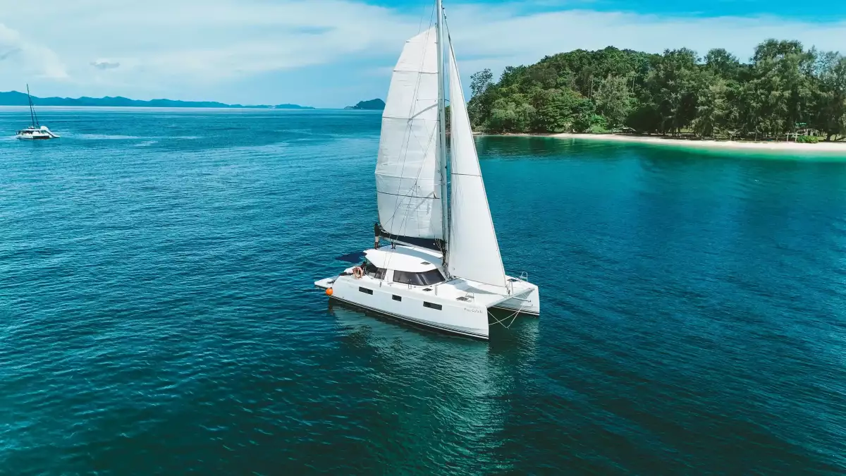 Fountaine Pajot Power Catamaran 48ft exterior photo